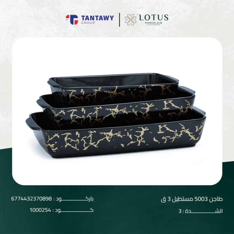 طاجن 50003 مستطيل 3 ق