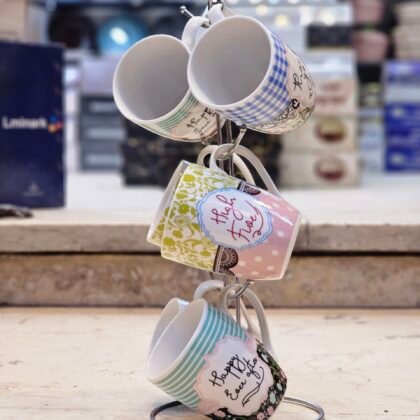 مج كافيه 6ق بورسلين اشكال 3D